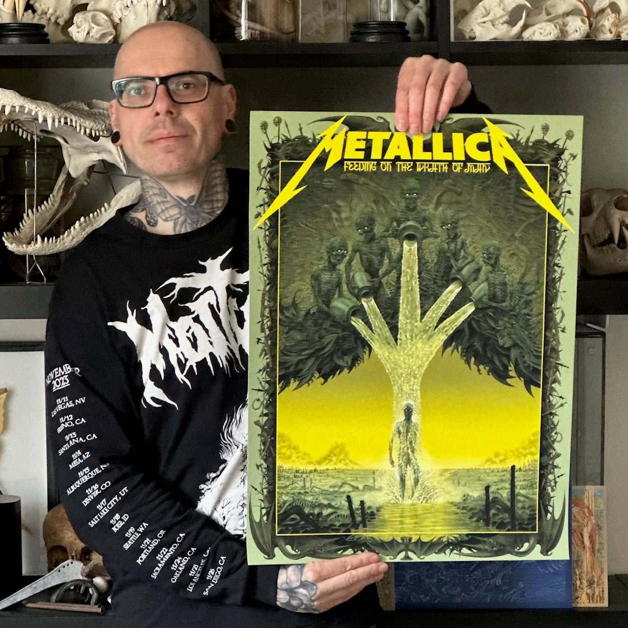 Metallica Feeding on the Wrath of Man Poster