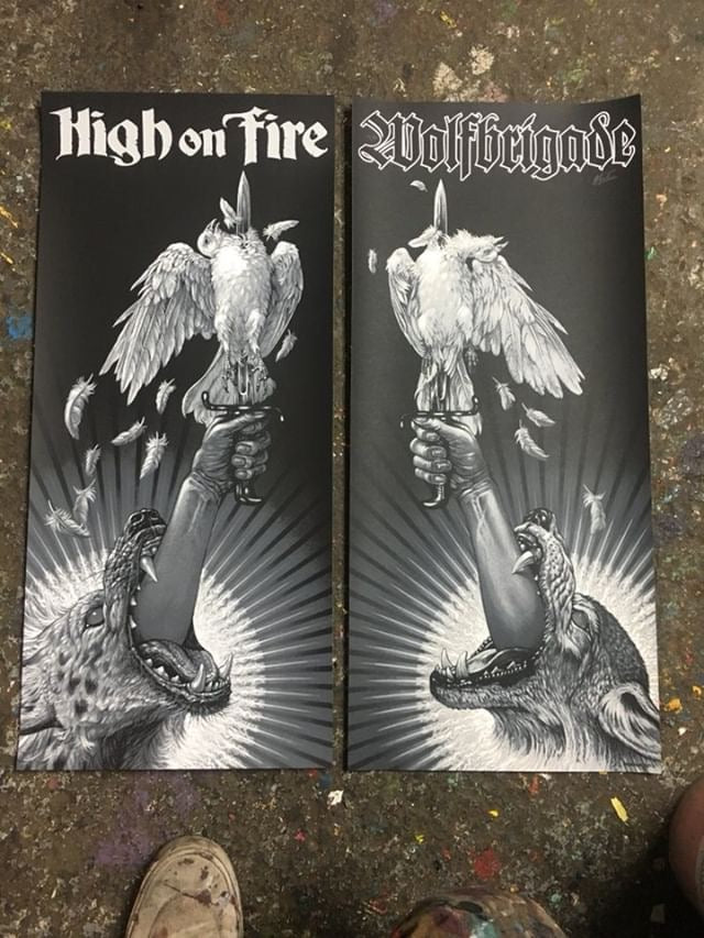 High on Fire Never again Poster